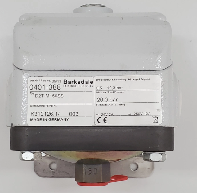 Công Tắc Áp Suất Màng Barksdale D2T-M3SS 0401-407 - Terminal Block Diaphragm Switch