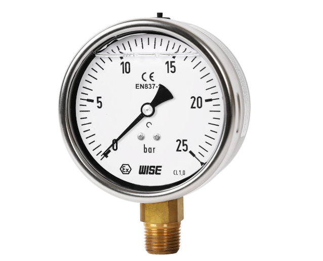 Đồng hồ đo áp suất có dầu P259 Wise - Đại lý wisecontrol Việt Nam