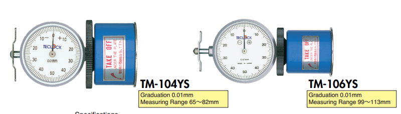 Dụng cụ đo độ lệch của trục TM-104YS-Teclock VietNam-Teclock TMP