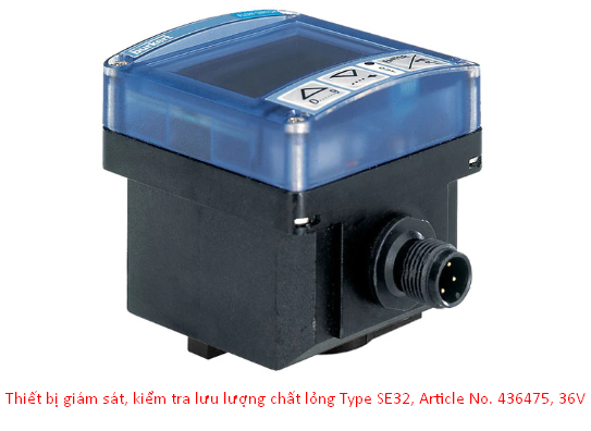 Thiết bị giám sát, kiểm tra lưu lượng chất lỏng Burkert Type SE32, Article No. 436475, 36V