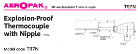 Cảm biến nhiệt độ đầu củ hành T97N Okazaki - Thermocouple T97N Okazaki