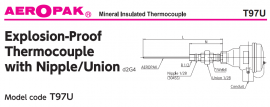 Cảm biến nhiệt độ đầu củ hành T97U Okazaki - Thermocouple T97U Okazaki