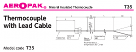 Cảm biến nhiệt độ T35 Okazaki - Thermocouple T35 - Can nhiệt T35 Okazaki