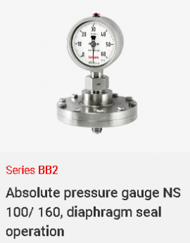 Đồng hồ đo áp suất có màng dạng cơ BB2 Labom trong môi trường khắc nghiệt