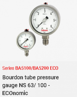 Đồng hồ đo áp suất dạng cơ BA5100 - BA5200 ECO - Đại lý Labom Việt Nam
