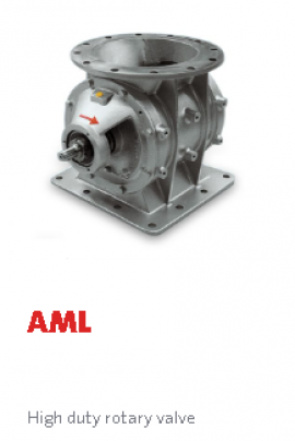 Van quay AML trong việc đo lường và vận chuyển các sản phẩm ở dạng bột và dạng hạt