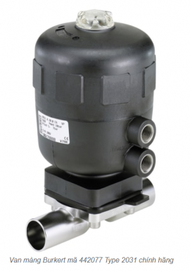Van Màng Burkert 2/2-Way Piston-Operated Diaphragm Valve - Mã 442077 Chính Hãng